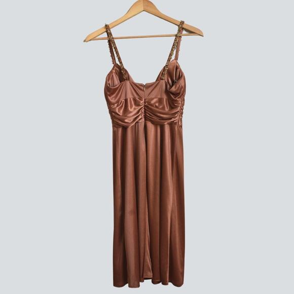 DAVE & JOHNNY by Laura Ryner Women's Satin Feel Cocktail/Party Size 1/2 - Picture 2 of 5